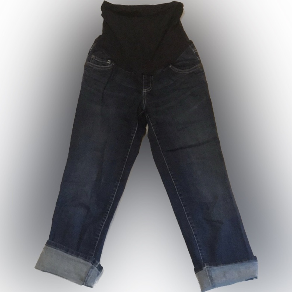🤰🏼Indigo Blue Maternity Capri Jeans
